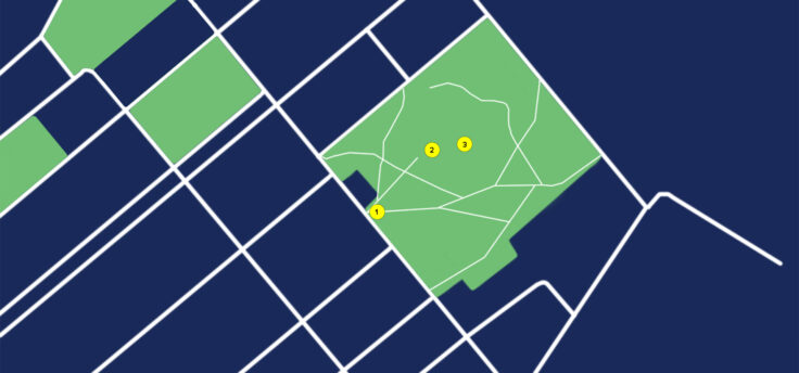 Katariina Suuren kartta, Kolme naista ja meri -kävelykuunnelma